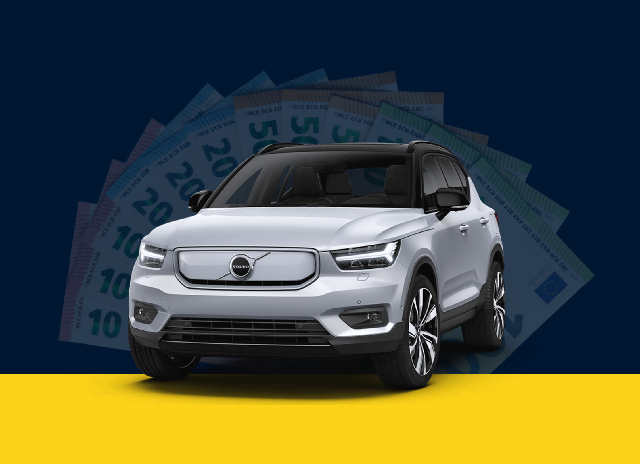 Bild von einem Mann, der Nutzern Ihr Auto abkaufen möchte.